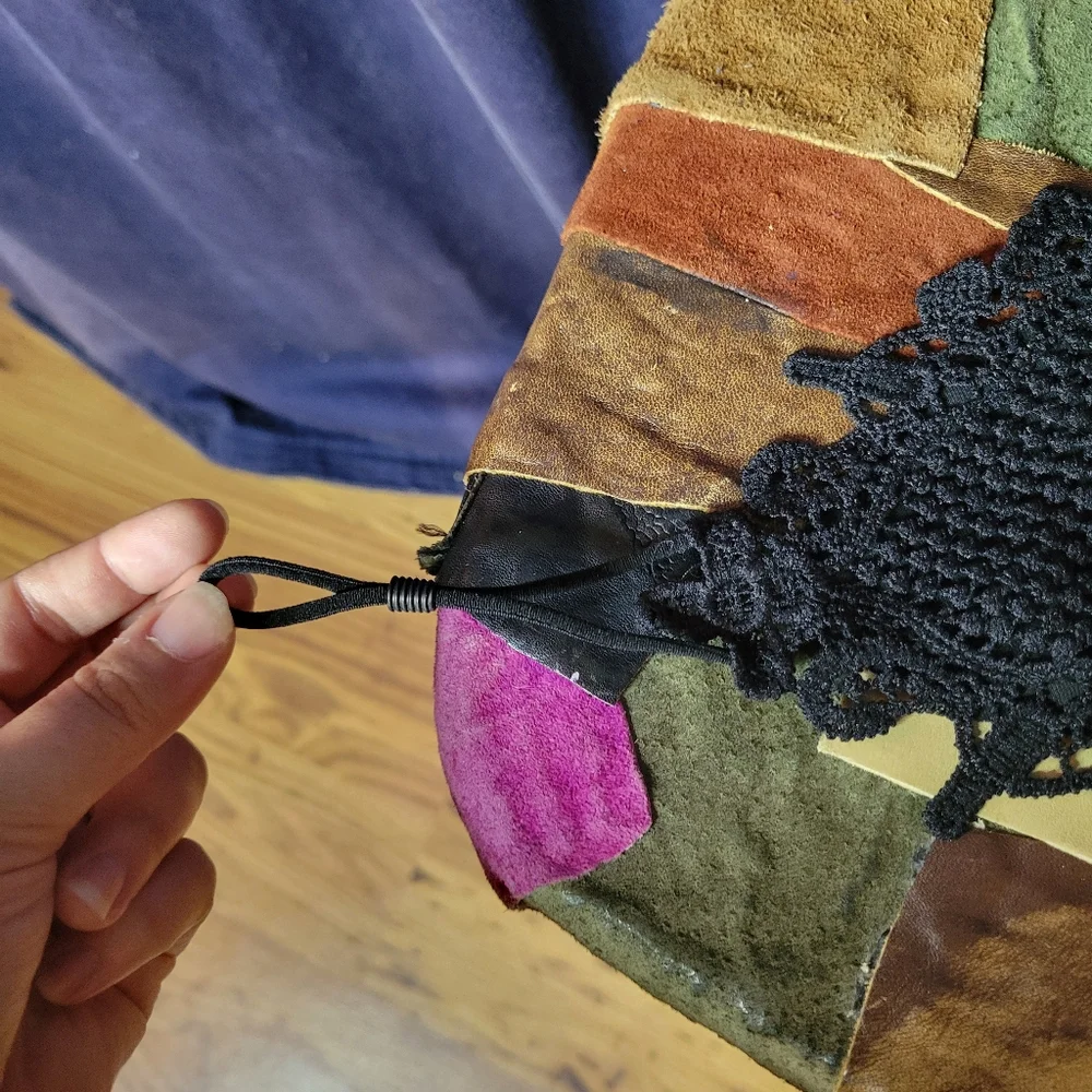 Adjustable Black Lacey Mask, Never Worn